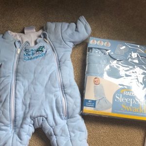 Merlin Magic Sleepsuit and NIB Halo Sleepsack